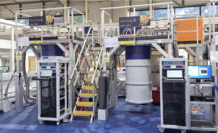 Test bays in the Proteox line